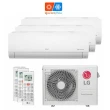 Ar Condicionado Multi Split Tri Split LG Inverter 21000 BTUs 2x7000+1x9000 Quente e Frio Branco 220V A3UW21GFAC.AWGZBR1