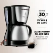 Cafeteira Mondial Dolce Arome 800W Preto/Inox 220V C-37-JI-30X